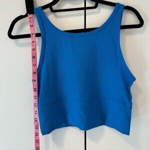 Lululemon Pivot Rib Tank Reversible Poolside Blue Size 6 Like New
